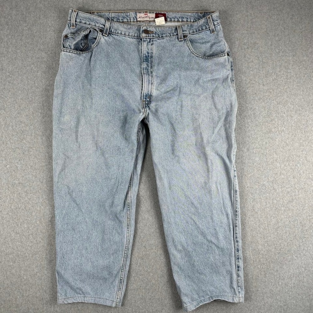Vintage Y2K Levi's 545 Men Light Wash Loose Fit Jeans Size 40x26 Brown Tab Rodeo
